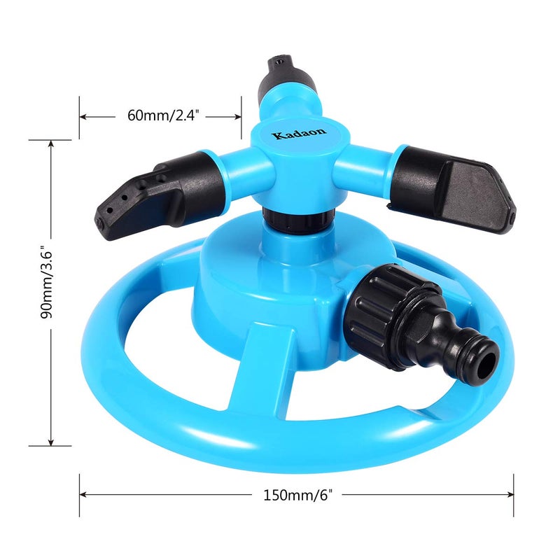 Kadaon Lawn Sprinkler Automatic Garden Water Sprinklers Lawn Irrigation System Large Area Coverage Rotation 360 Degree - Image 3